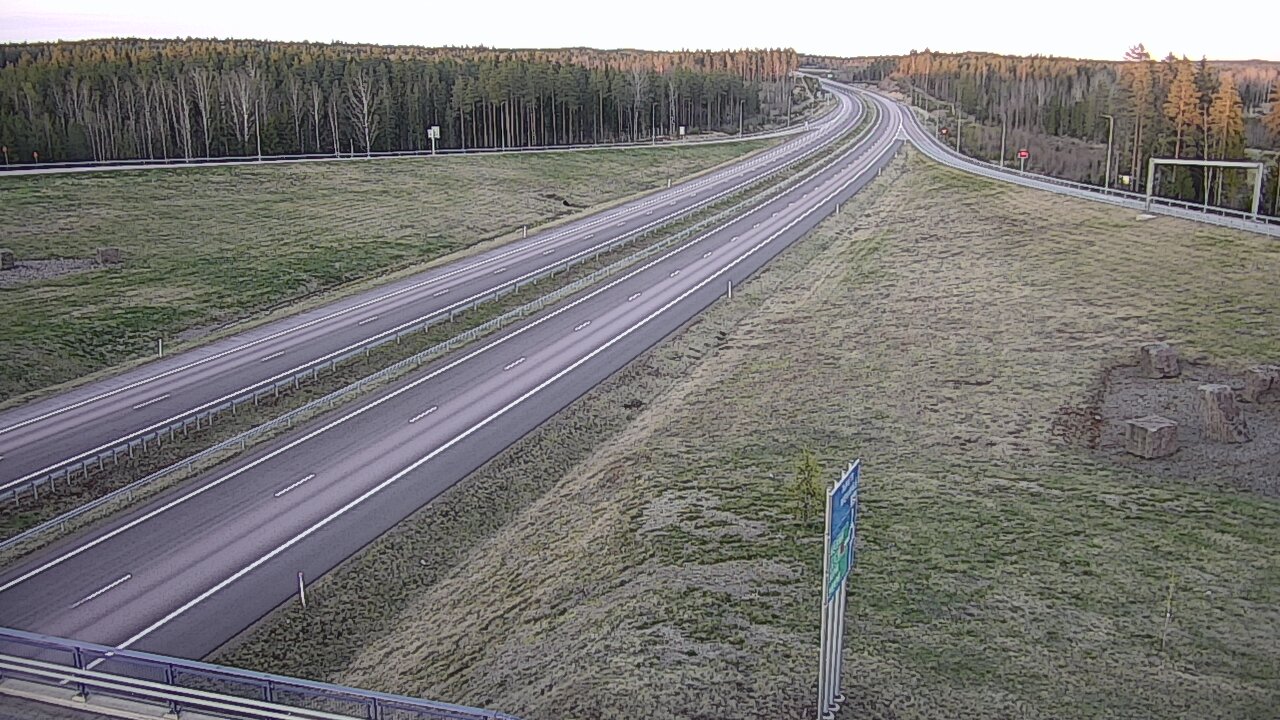 Weather Camera Image Väg 7 Vederlax, Virojoki, Virolahti, Kymenlaakso