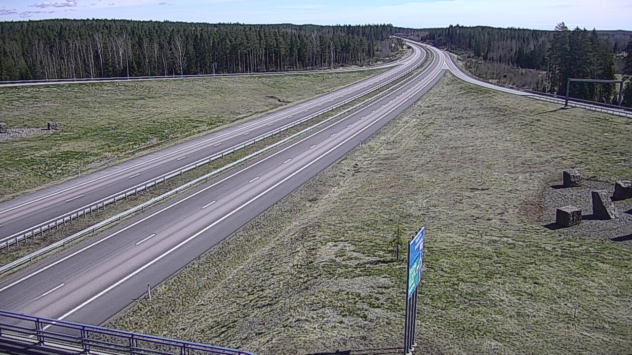 Weather Camera Image Väg 7 Vederlax, Virojoki, Virolahti, Kymenlaakso