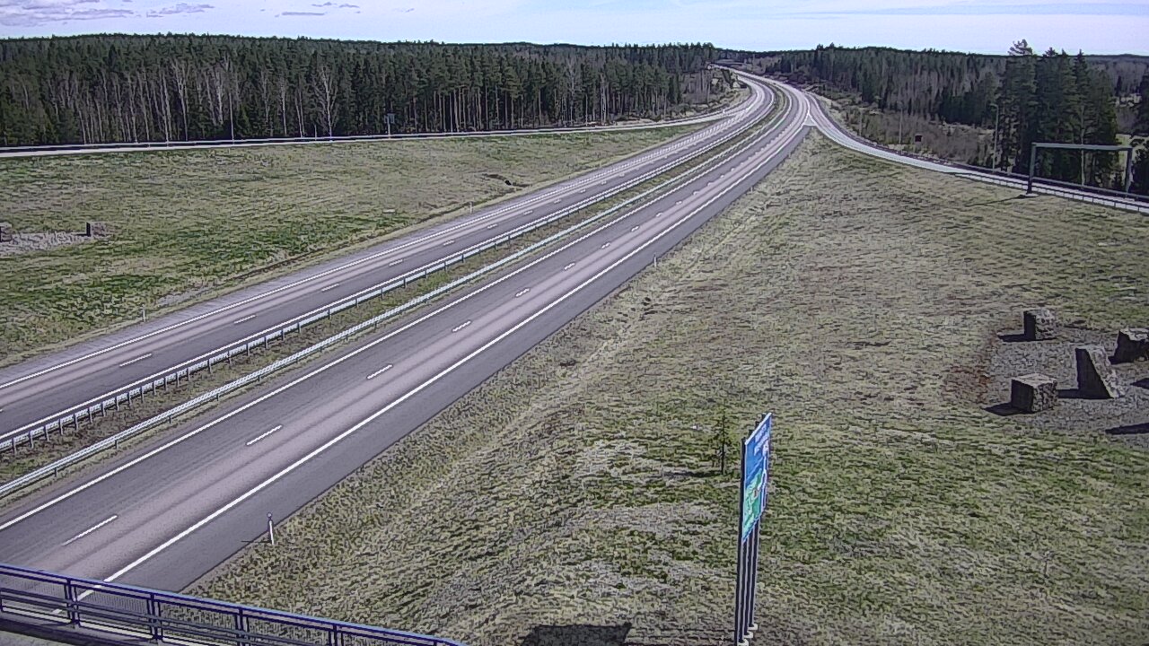 Weather Camera Image Väg 7 Vederlax, Virojoki, Virolahti, Kymenlaakso