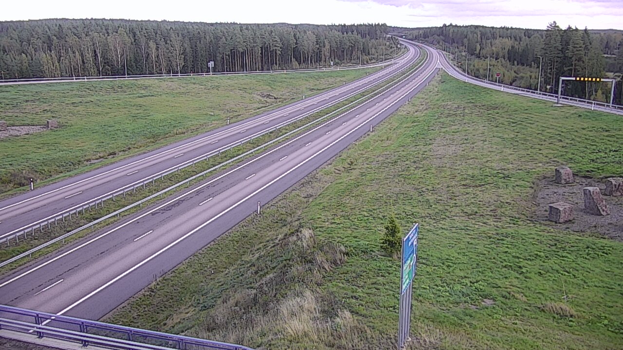 Weather Camera Image Väg 7 Vederlax, Virojoki, Virolahti, Kymenlaakso