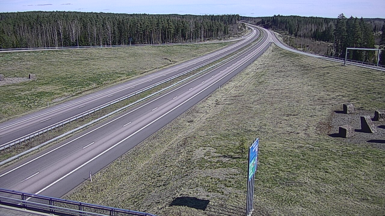 Weather Camera Image Väg 7 Vederlax, Virojoki, Virolahti, Kymenlaakso