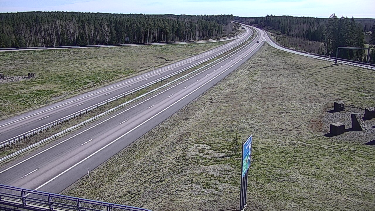 Weather Camera Image Väg 7 Vederlax, Virojoki, Virolahti, Kymenlaakso