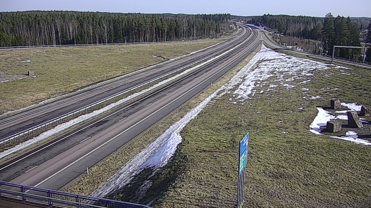 Weather Camera Image Väg 7 Vederlax, Virojoki, Virolahti, Kymenlaakso