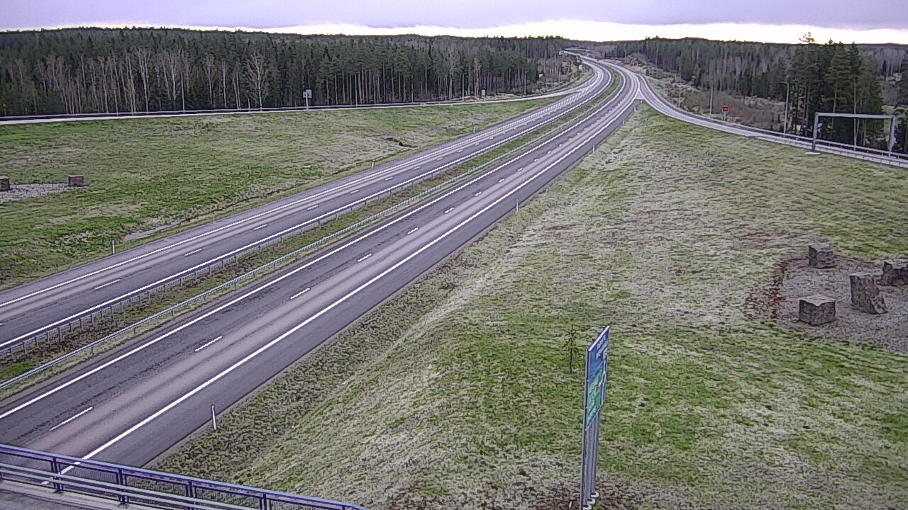 Weather Camera Image Väg 7 Vederlax, Virojoki, Virolahti, Kymenlaakso