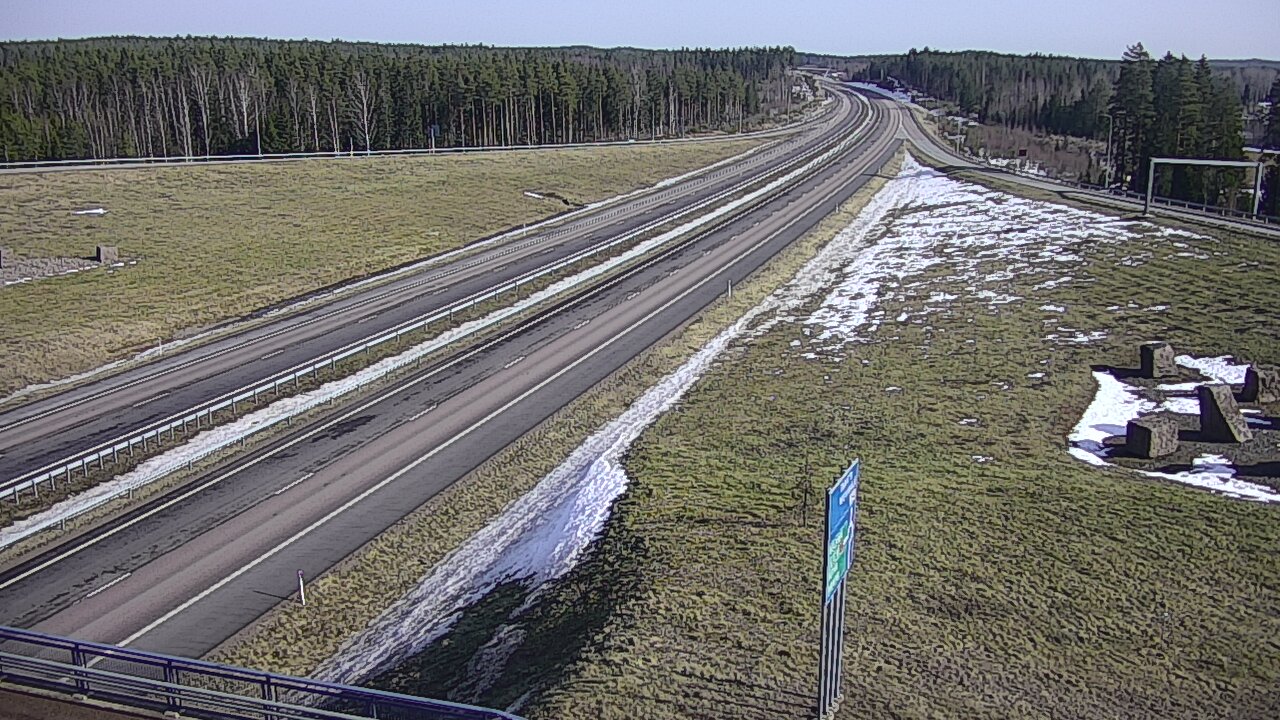 Weather Camera Image Väg 7 Vederlax, Virojoki, Virolahti, Kymenlaakso