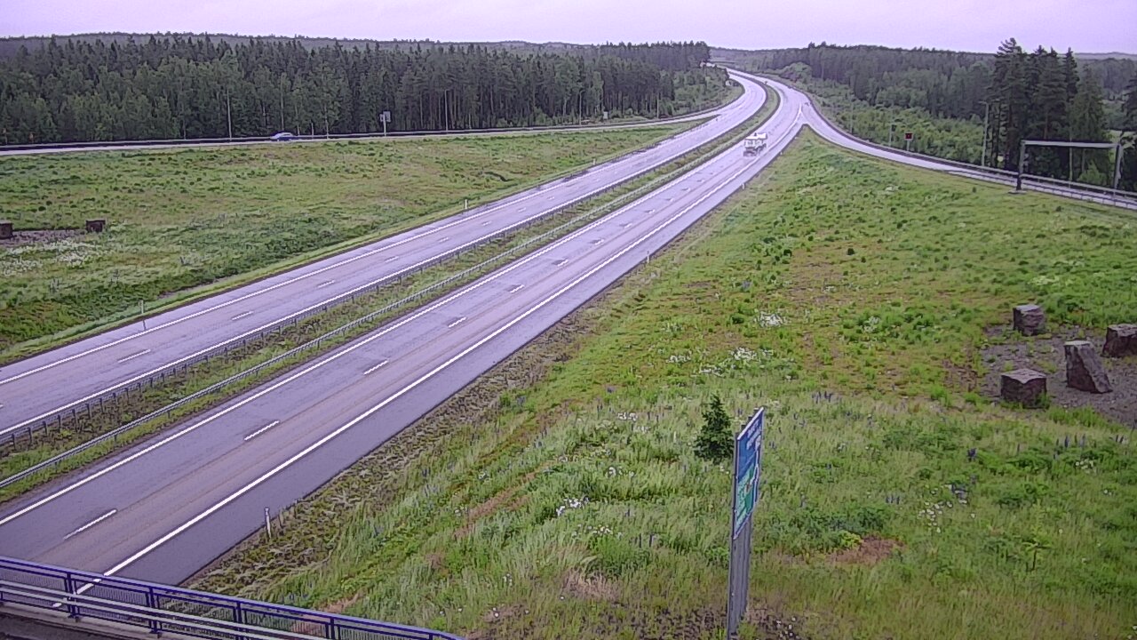 Weather Camera Image Väg 7 Vederlax, Virojoki, Virolahti, Kymenlaakso