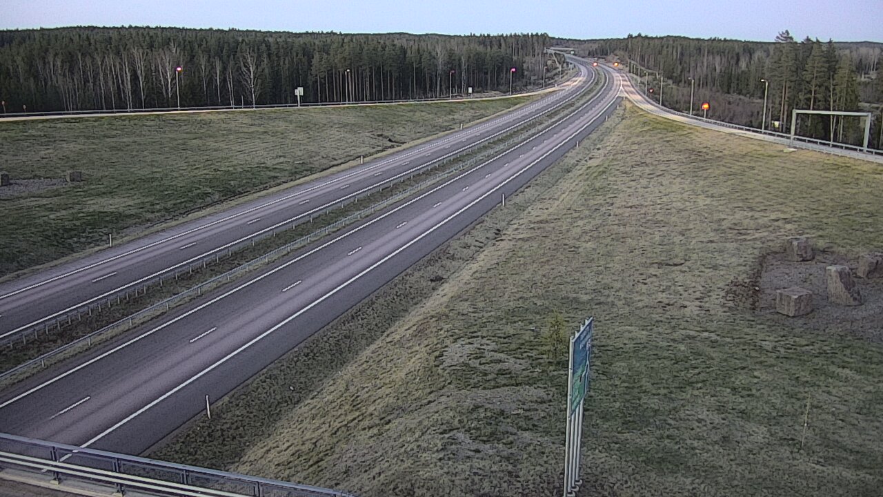 Weather Camera Image Väg 7 Vederlax, Virojoki, Virolahti, Kymenlaakso