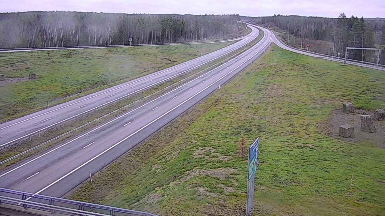 Weather Camera Image Väg 7 Vederlax, Virojoki, Virolahti, Kymenlaakso
