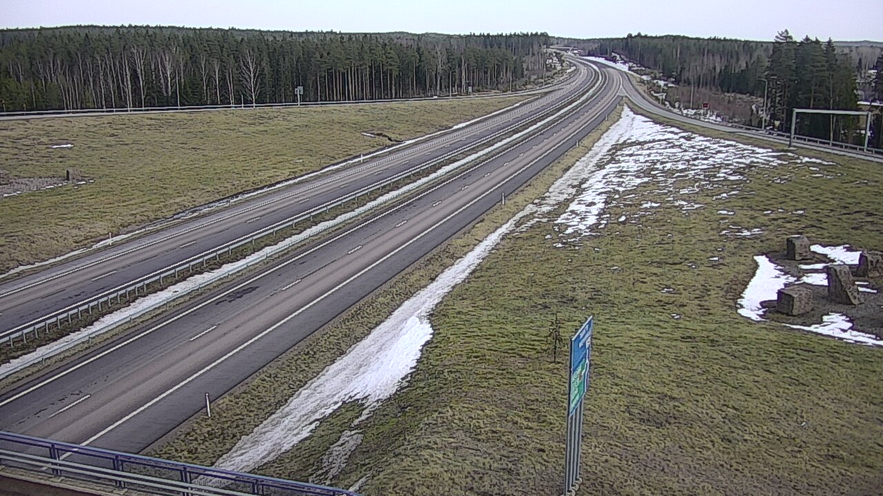 Weather Camera Image Väg 7 Vederlax, Virojoki, Virolahti, Kymenlaakso