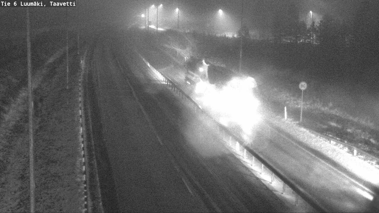 Weather Camera Image Väg 6 Luumäki, Taavetti, Luumäki, Etelä-Karjala