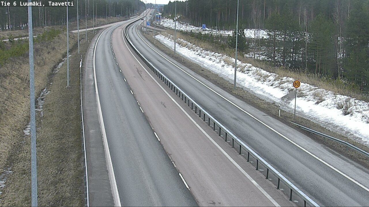 Weather Camera Image Väg 6 Luumäki, Taavetti, Luumäki, Etelä-Karjala
