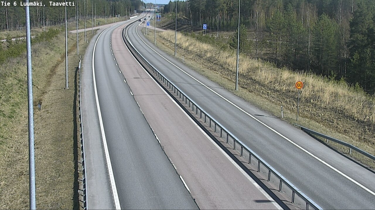 Weather Camera Image Road 6 Luumäki, Taavetti, Luumäki, Etelä-Karjala