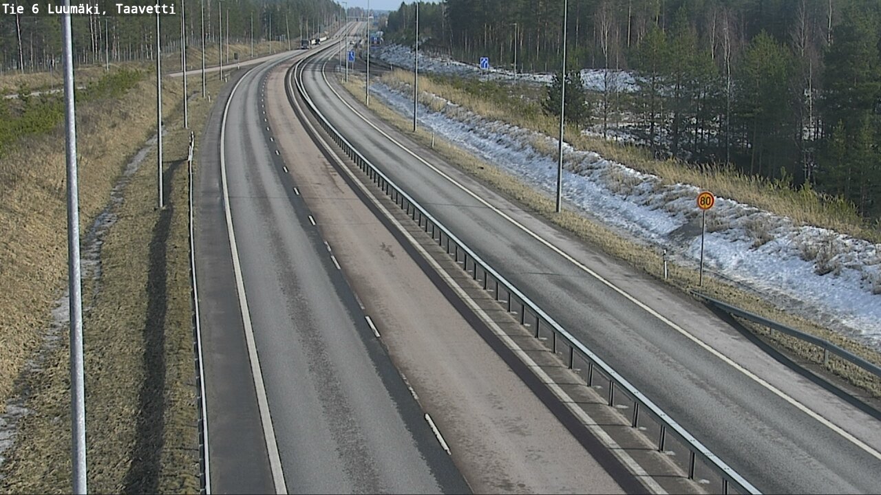Weather Camera Image Road 6 Luumäki, Taavetti, Luumäki, Etelä-Karjala