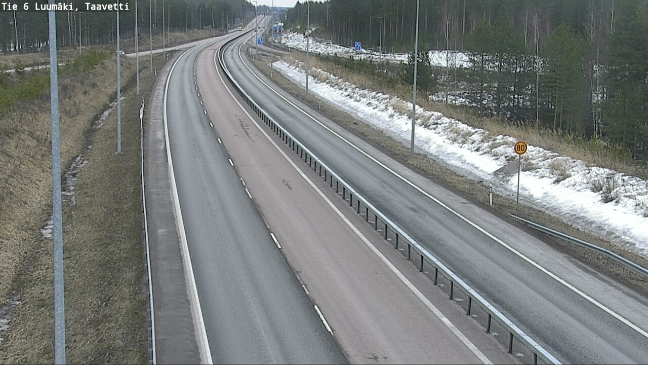 Weather Camera Image Väg 6 Luumäki, Taavetti, Luumäki, Etelä-Karjala