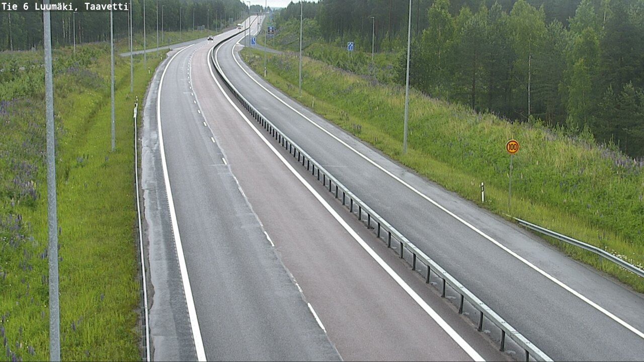 Weather Camera Image Väg 6 Luumäki, Taavetti, Luumäki, Etelä-Karjala