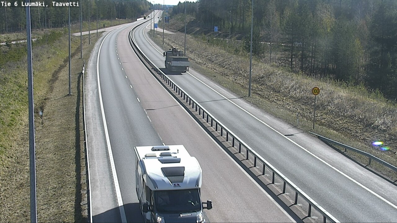 Weather Camera Image Road 6 Luumäki, Taavetti, Luumäki, Etelä-Karjala