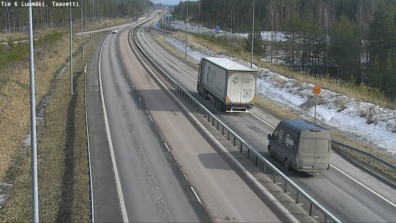 Weather Camera Image Road 6 Luumäki, Taavetti, Luumäki, Etelä-Karjala
