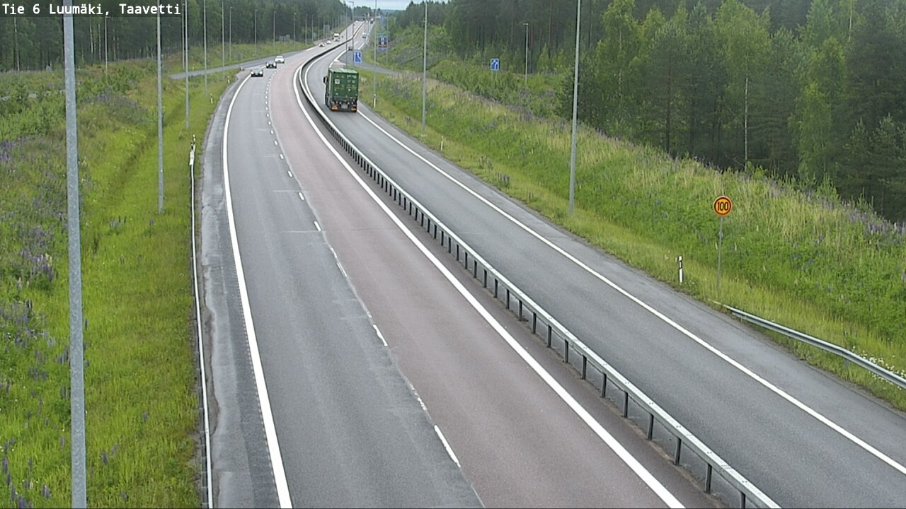 Weather Camera Image Road 6 Luumäki, Taavetti, Luumäki, Etelä-Karjala