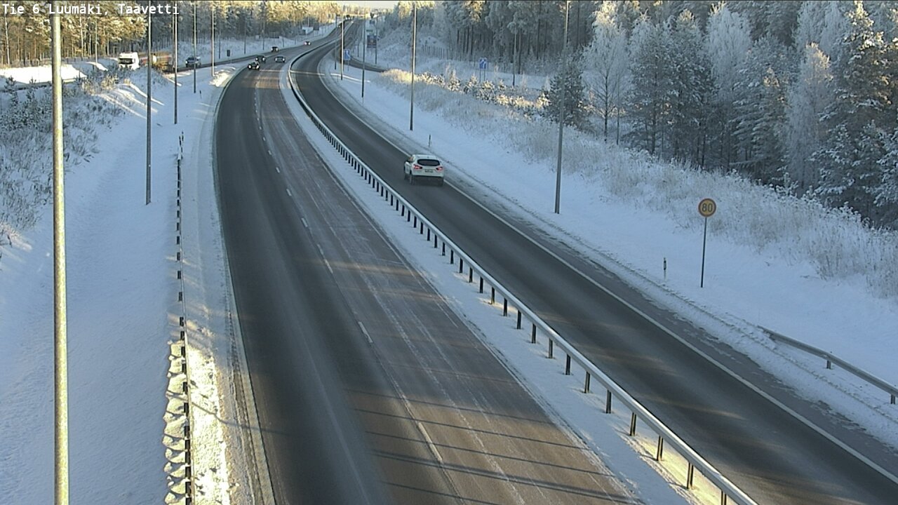 Weather Camera Image Väg 6 Luumäki, Taavetti, Luumäki, Etelä-Karjala