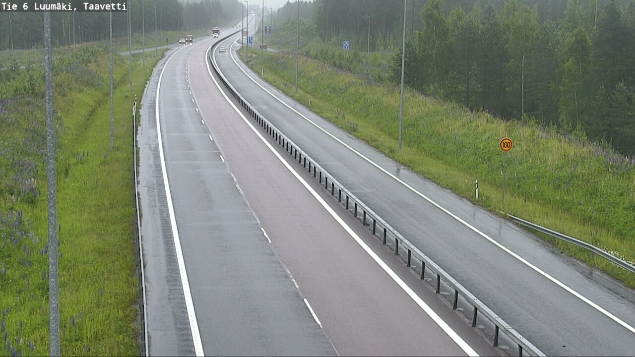 Weather Camera Image Väg 6 Luumäki, Taavetti, Luumäki, Etelä-Karjala