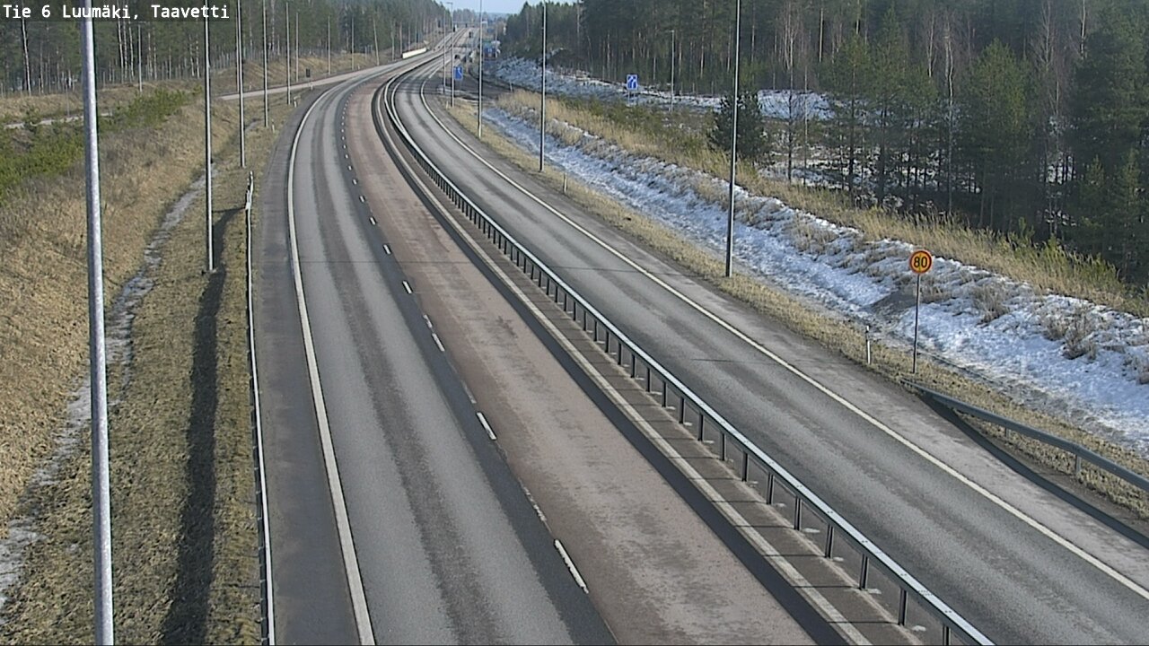 Weather Camera Image Road 6 Luumäki, Taavetti, Luumäki, Etelä-Karjala
