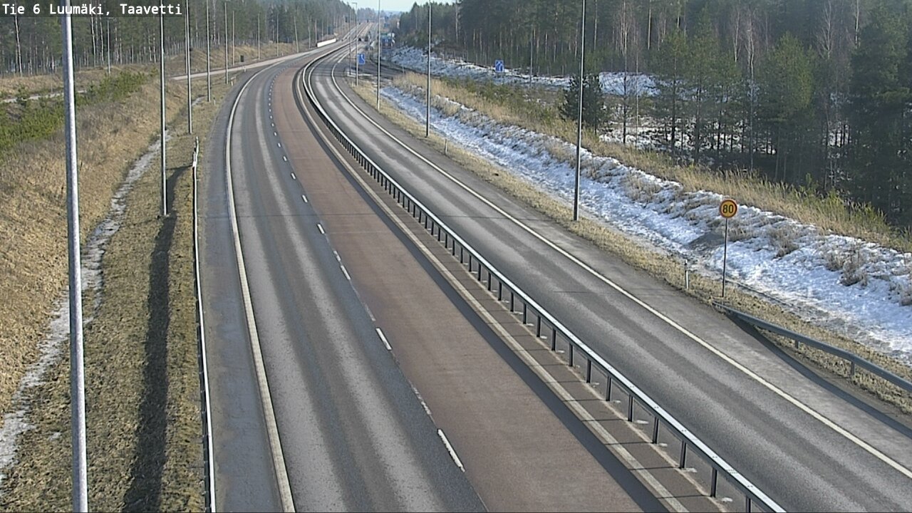 Weather Camera Image Road 6 Luumäki, Taavetti, Luumäki, Etelä-Karjala