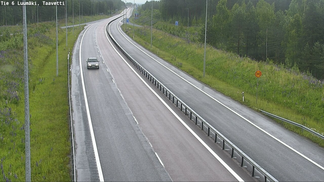 Weather Camera Image Väg 6 Luumäki, Taavetti, Luumäki, Etelä-Karjala