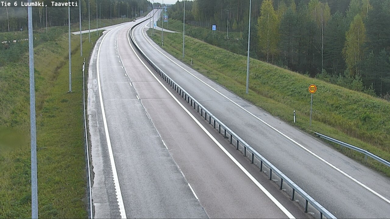 Weather Camera Image Väg 6 Luumäki, Taavetti, Luumäki, Etelä-Karjala