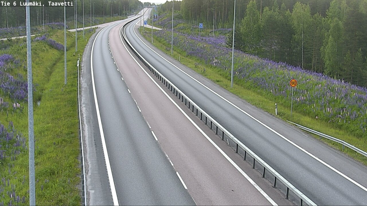 Weather Camera Image Road 6 Luumäki, Taavetti, Luumäki, Etelä-Karjala