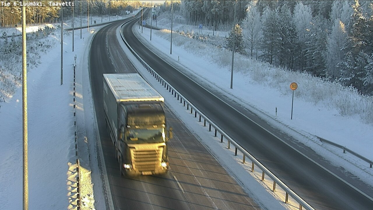 Weather Camera Image Väg 6 Luumäki, Taavetti, Luumäki, Etelä-Karjala