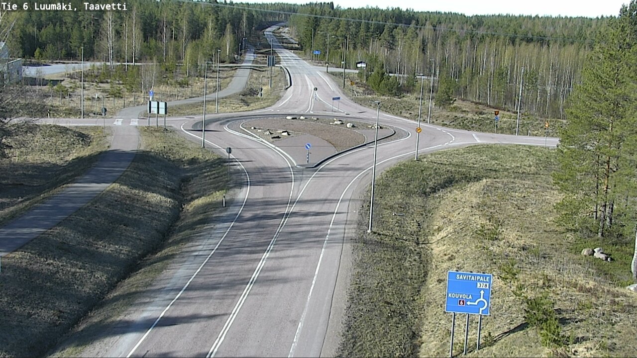 Weather Camera Image Väg 6 Luumäki, Taavetti, Luumäki, Etelä-Karjala