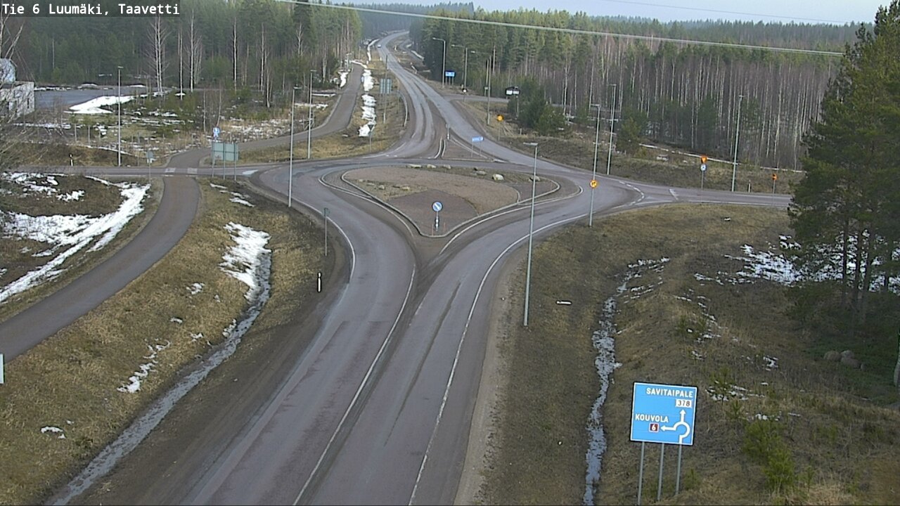 Weather Camera Image Väg 6 Luumäki, Taavetti, Luumäki, Etelä-Karjala