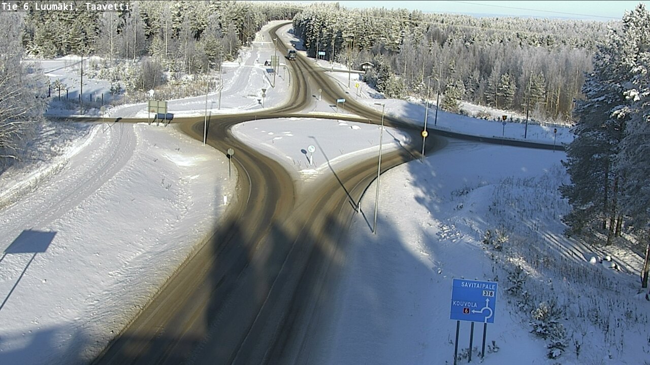 Weather Camera Image Road 6 Luumäki, Taavetti, Luumäki, Etelä-Karjala