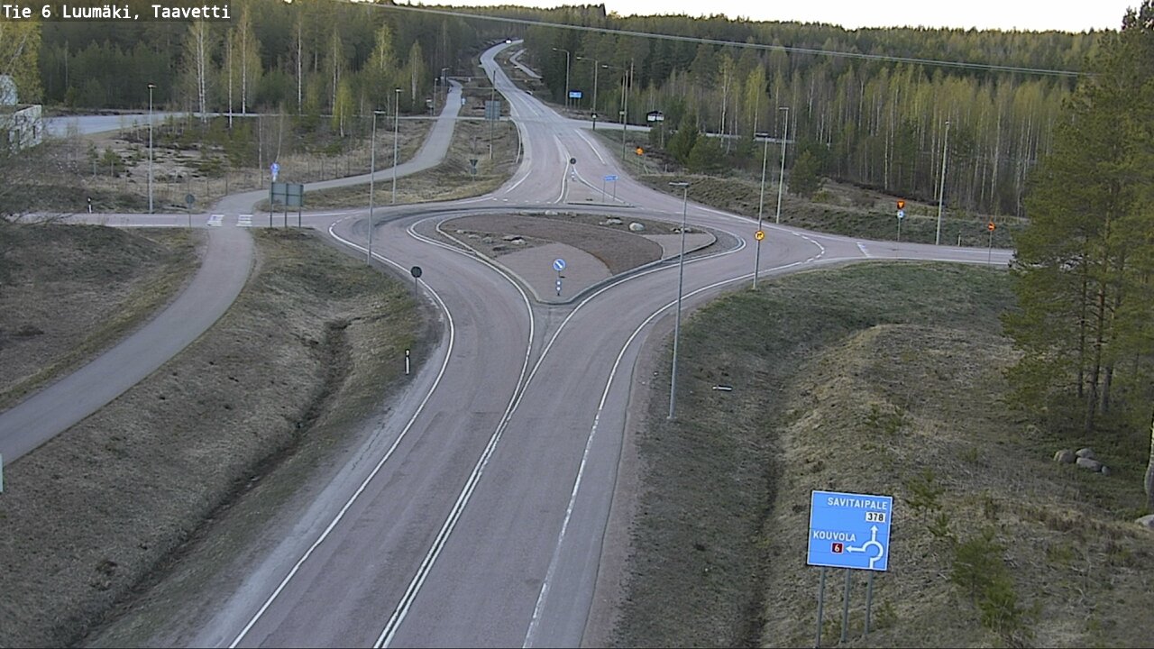 Weather Camera Image Väg 6 Luumäki, Taavetti, Luumäki, Etelä-Karjala