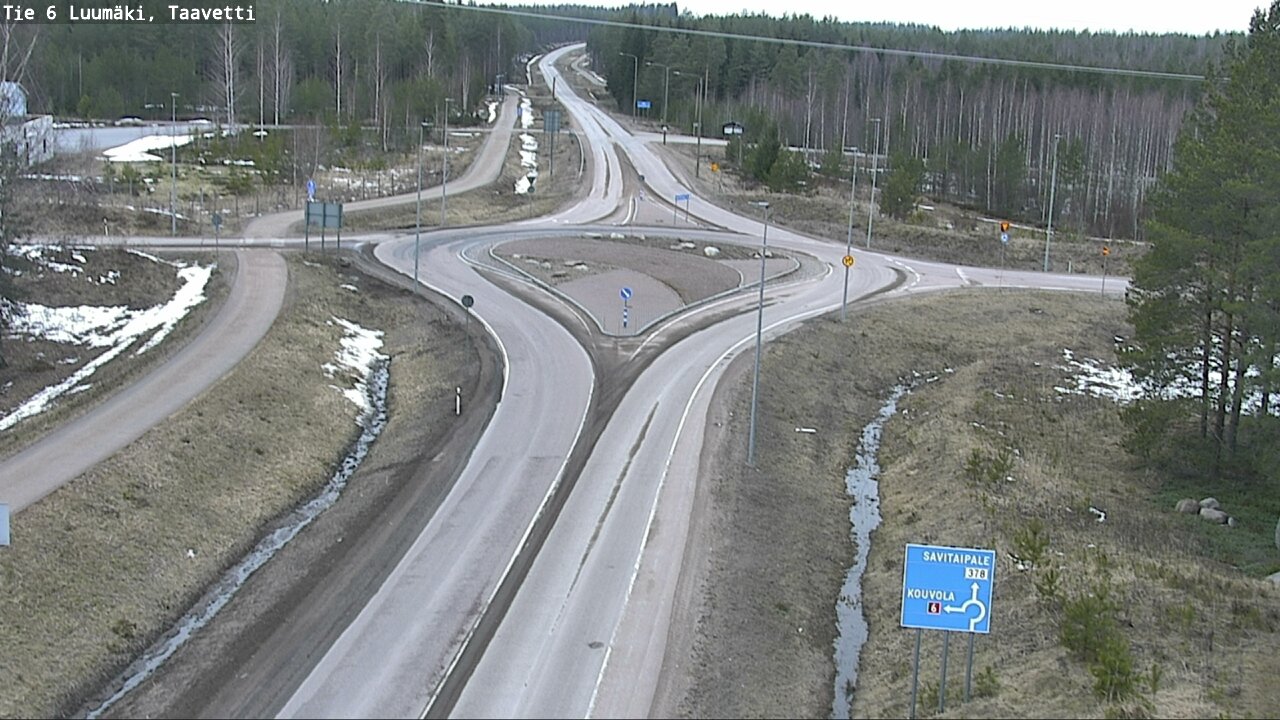 Weather Camera Image Väg 6 Luumäki, Taavetti, Luumäki, Etelä-Karjala