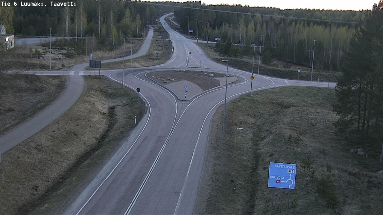 Weather Camera Image Väg 6 Luumäki, Taavetti, Luumäki, Etelä-Karjala