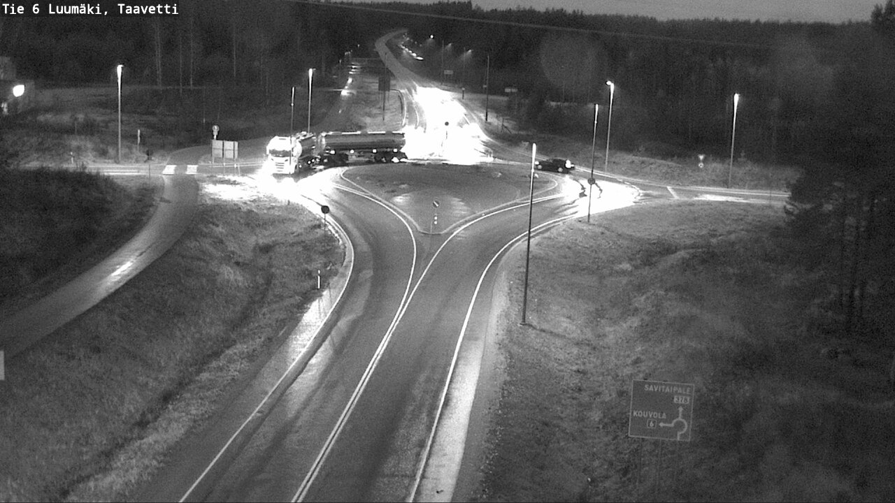 Weather Camera Image Väg 6 Luumäki, Taavetti, Luumäki, Etelä-Karjala