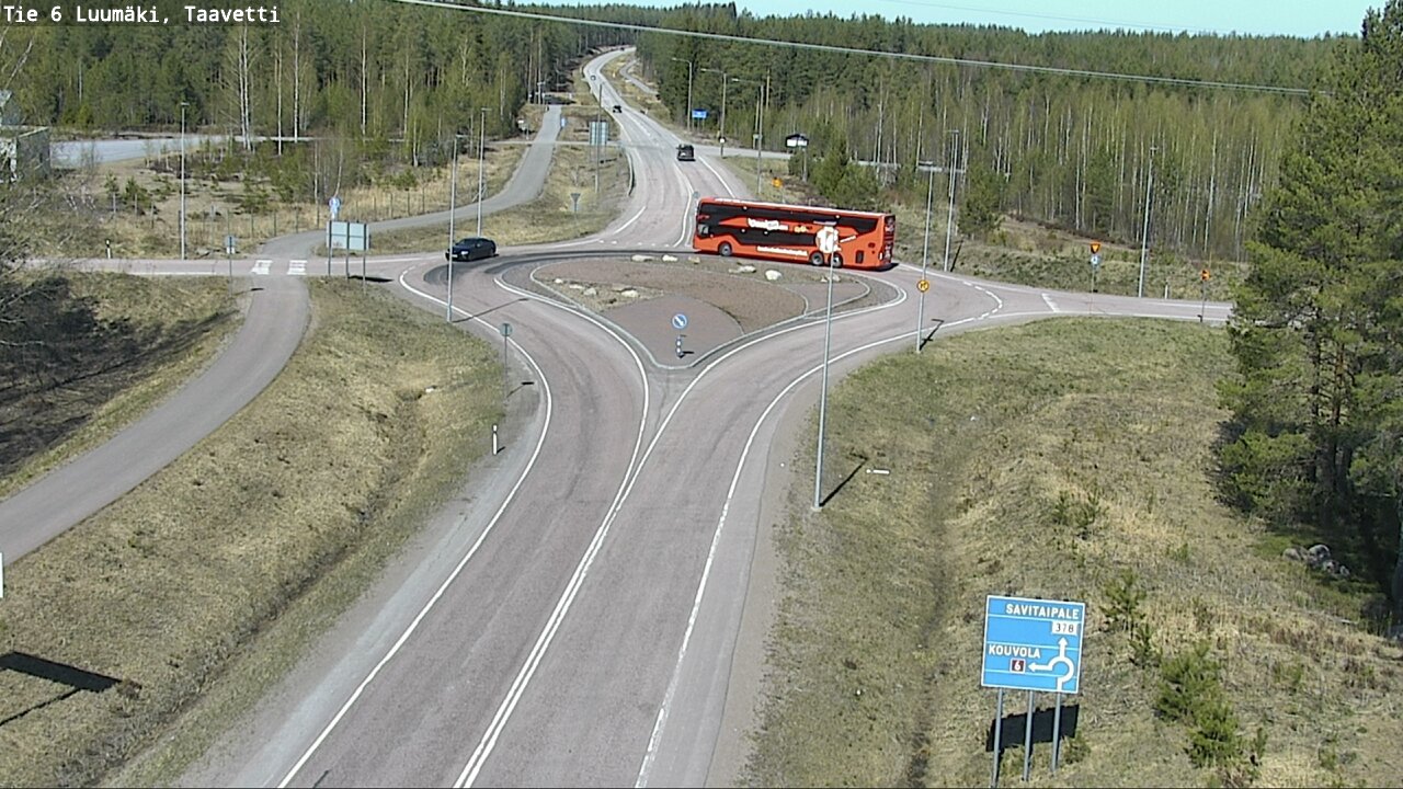 Weather Camera Image Road 6 Luumäki, Taavetti, Luumäki, Etelä-Karjala