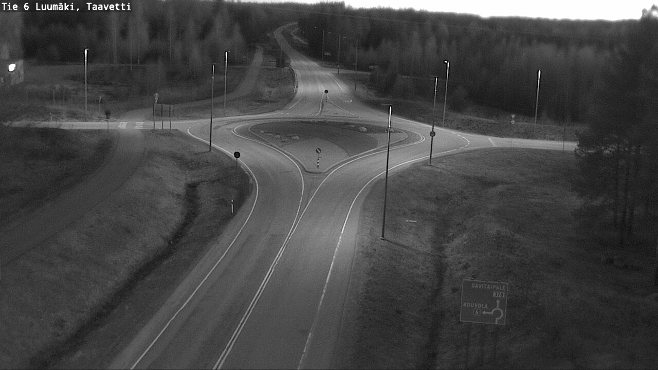 Weather Camera Image Väg 6 Luumäki, Taavetti, Luumäki, Etelä-Karjala