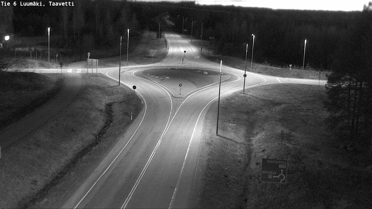 Weather Camera Image Väg 6 Luumäki, Taavetti, Luumäki, Etelä-Karjala