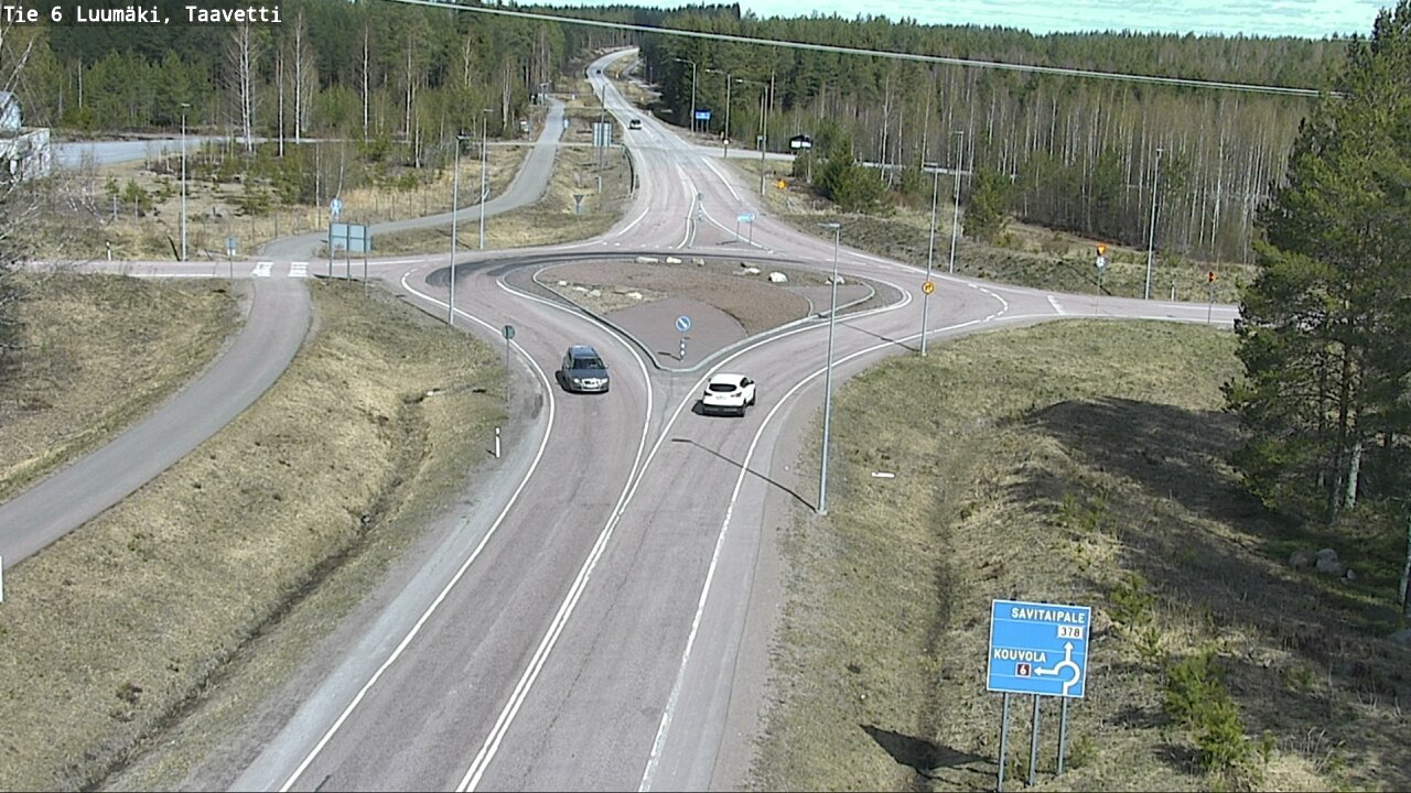 Weather Camera Image Väg 6 Luumäki, Taavetti, Luumäki, Etelä-Karjala