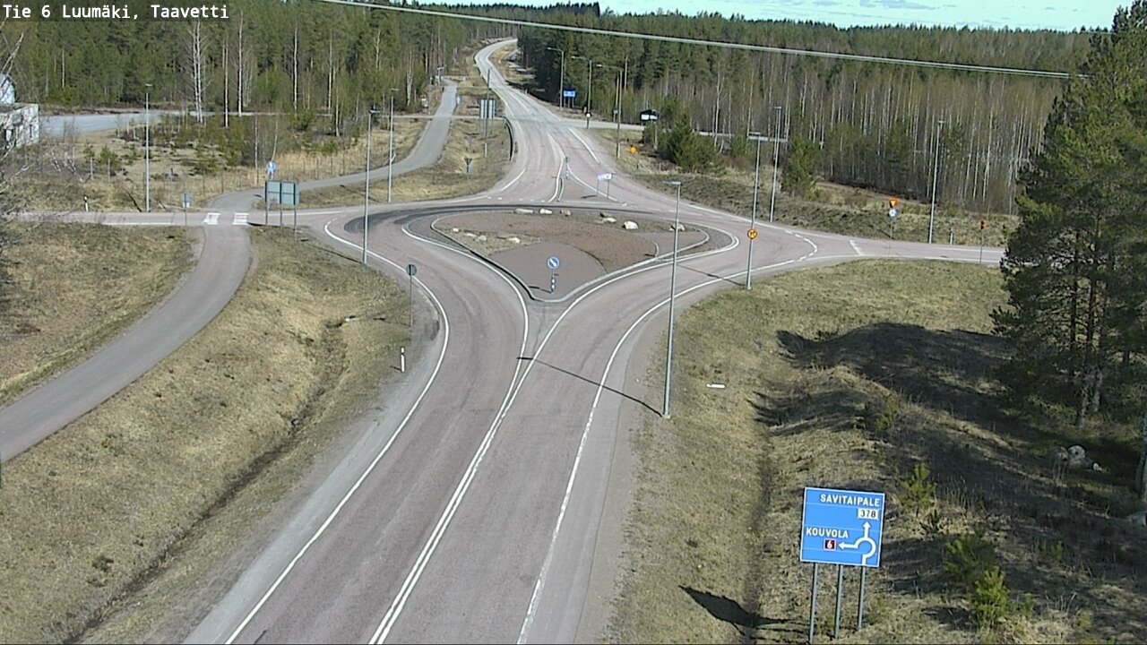 Weather Camera Image Väg 6 Luumäki, Taavetti, Luumäki, Etelä-Karjala