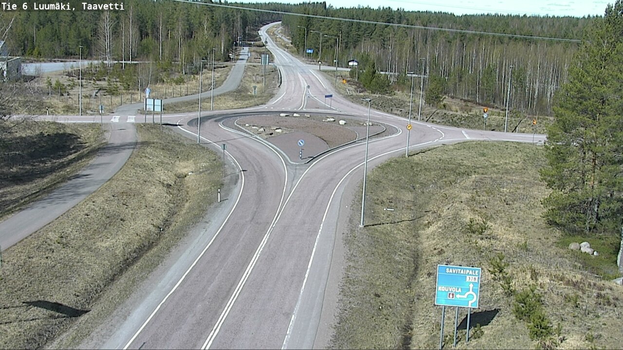 Weather Camera Image Väg 6 Luumäki, Taavetti, Luumäki, Etelä-Karjala
