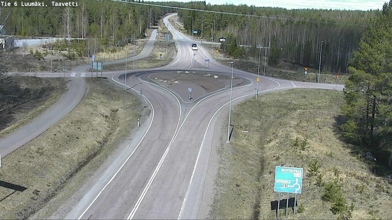 Weather Camera Image Väg 6 Luumäki, Taavetti, Luumäki, Etelä-Karjala