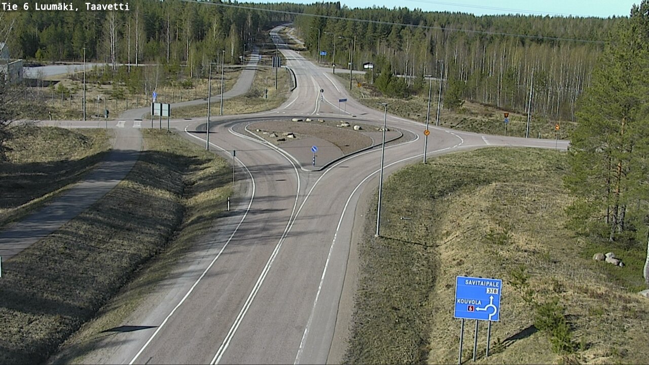 Weather Camera Image Väg 6 Luumäki, Taavetti, Luumäki, Etelä-Karjala