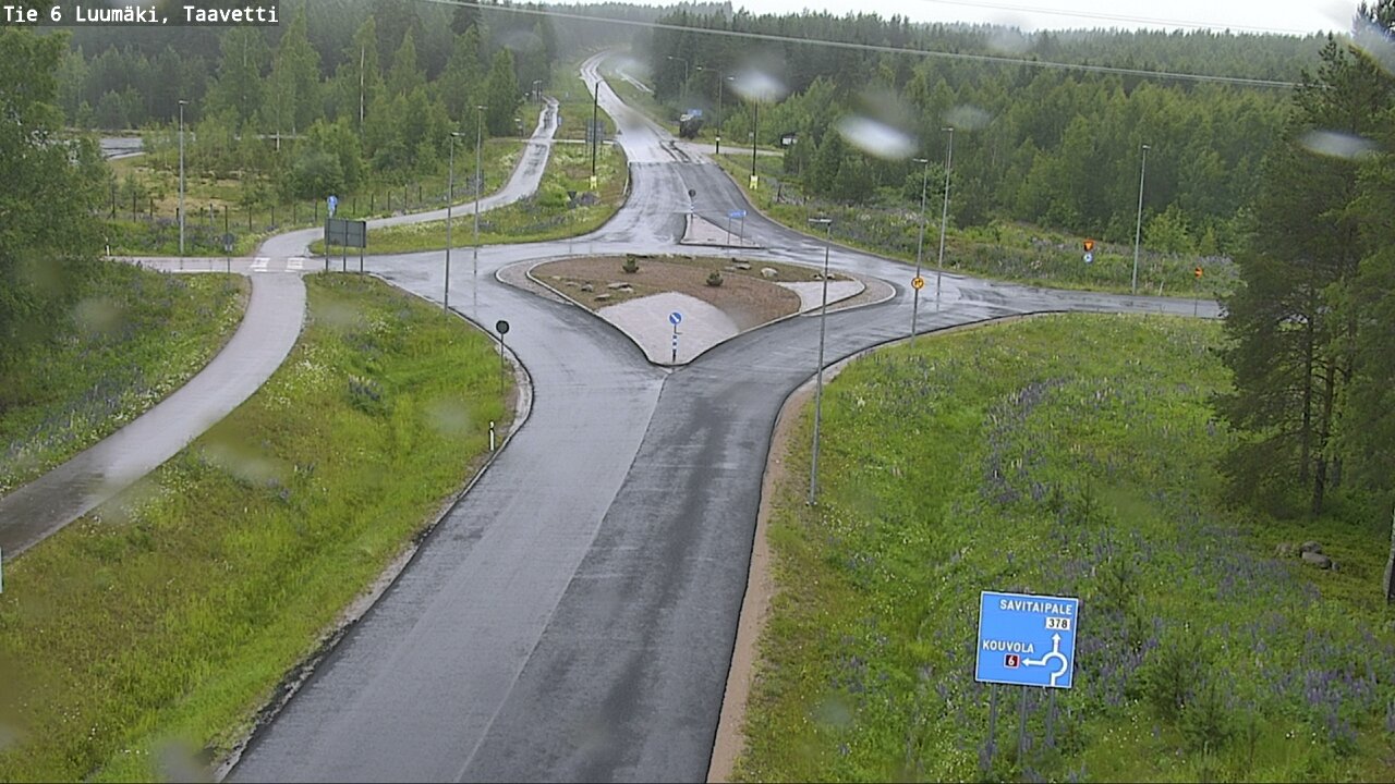 Weather Camera Image Väg 6 Luumäki, Taavetti, Luumäki, Etelä-Karjala
