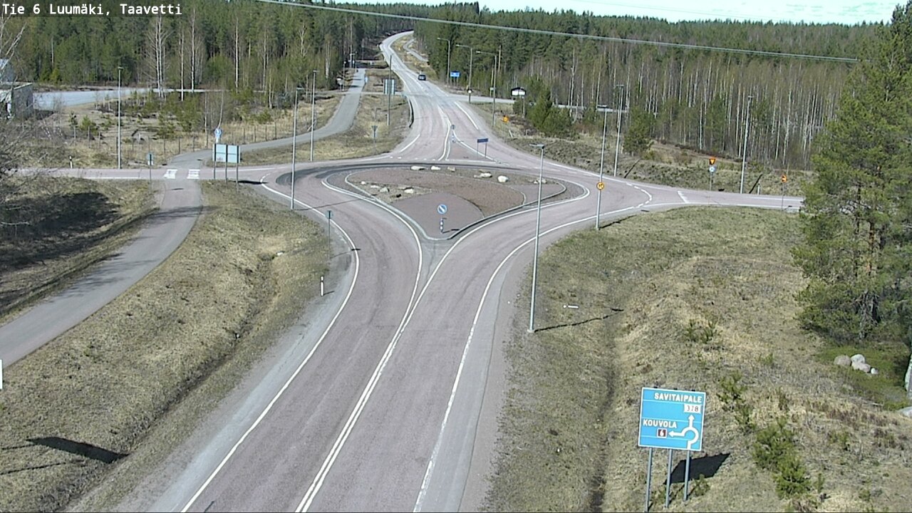 Weather Camera Image Väg 6 Luumäki, Taavetti, Luumäki, Etelä-Karjala