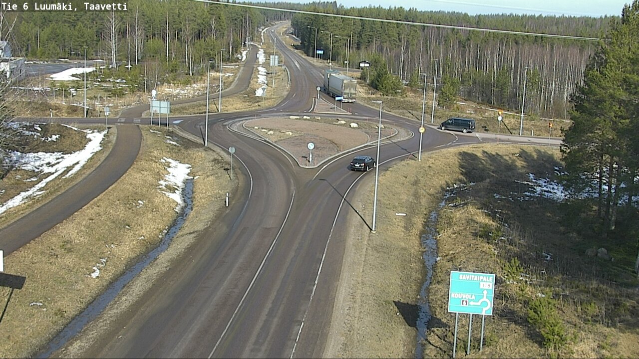 Weather Camera Image Väg 6 Luumäki, Taavetti, Luumäki, Etelä-Karjala
