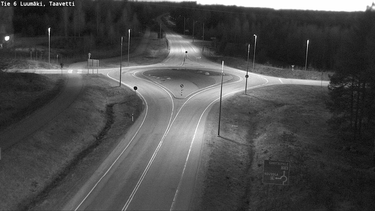 Weather Camera Image Väg 6 Luumäki, Taavetti, Luumäki, Etelä-Karjala