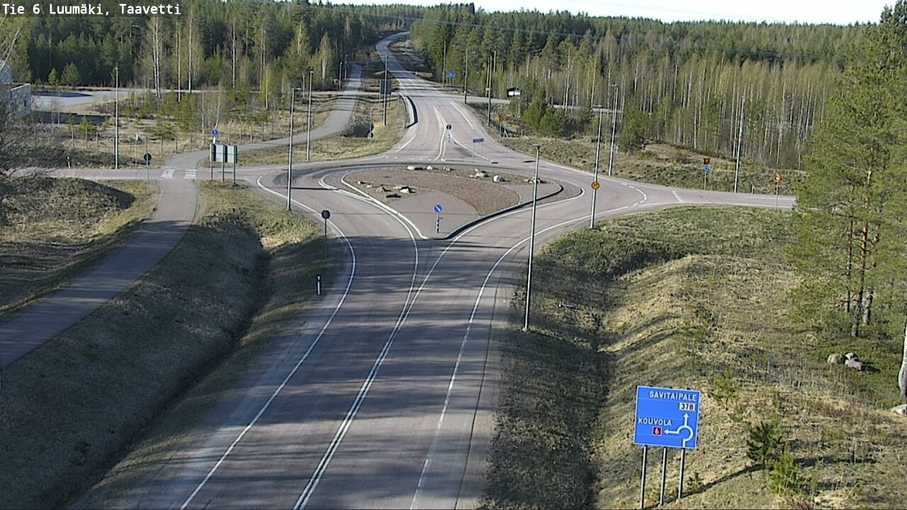 Weather Camera Image Väg 6 Luumäki, Taavetti, Luumäki, Etelä-Karjala